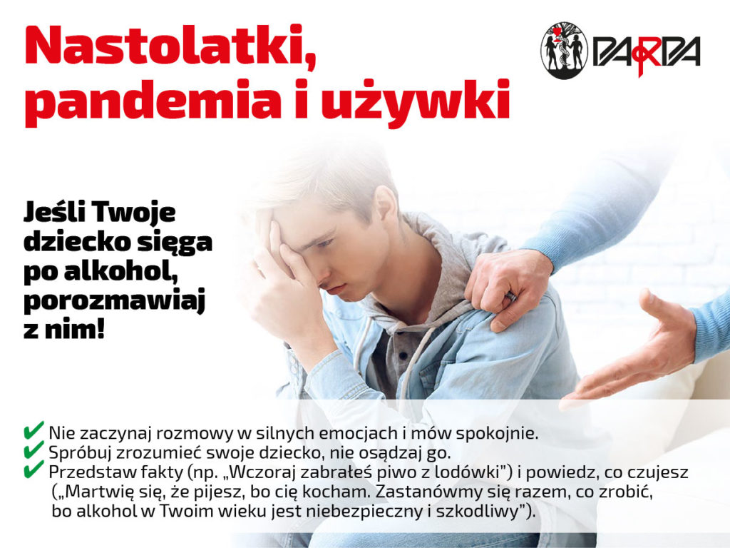 Ulotka - Nastolatki, pandemia i używki. cz2.