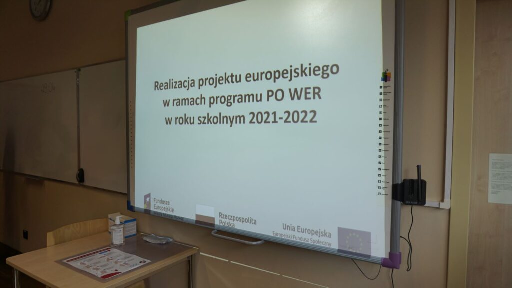 Prezentacja multimedialna: Realizacja projektu europejskiego w ramach programu PO WER.
