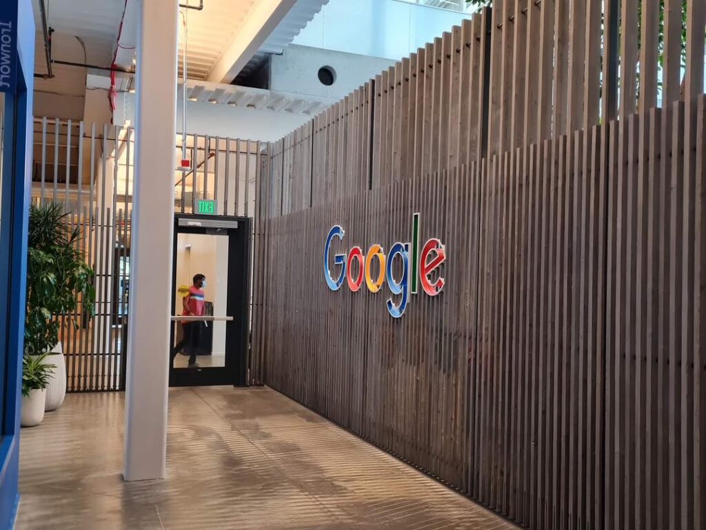 Korytarz budynku Google