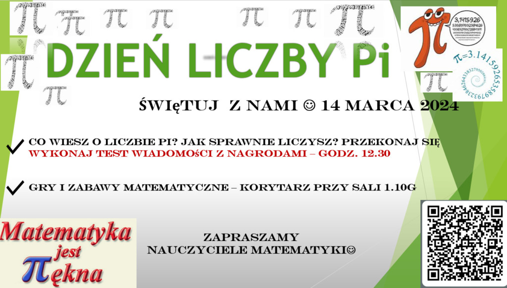 plakat z okazji Dnia Liczby Pi 1